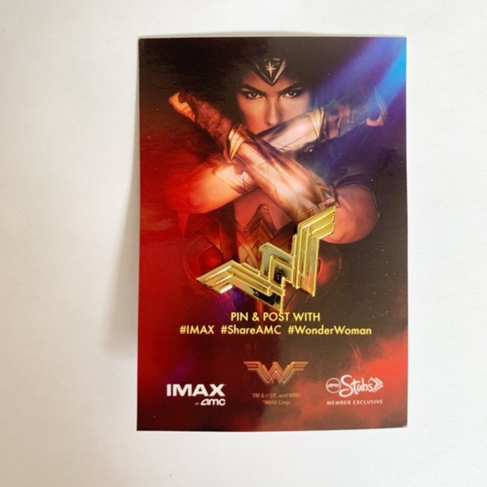 AMC x DC Gold Wonder Woman IMAX Collectible Pin